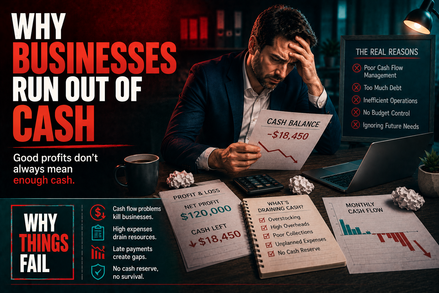 Why Businesses Run Out Of Cash