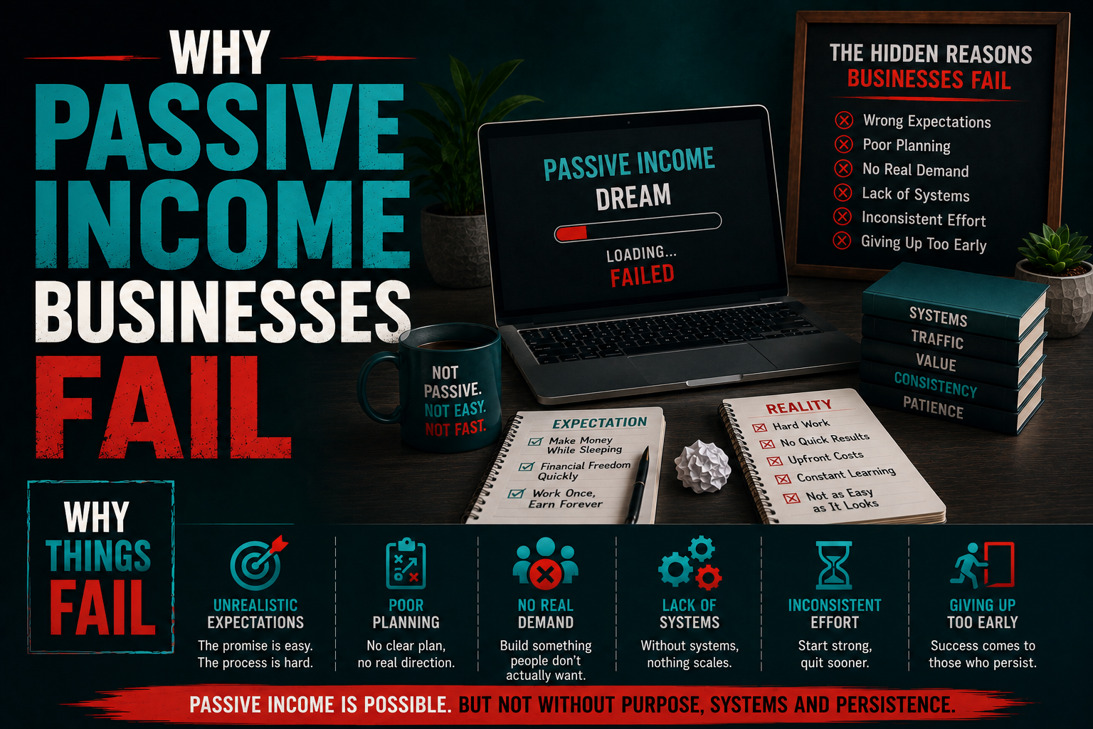 Why Passive Income Businesses Fail