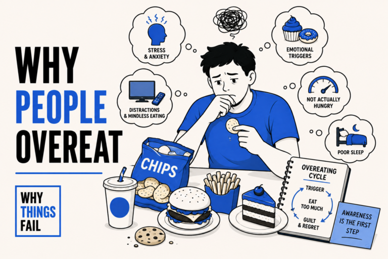 Why People Overeat explained through emotional eating and brain reward pathways