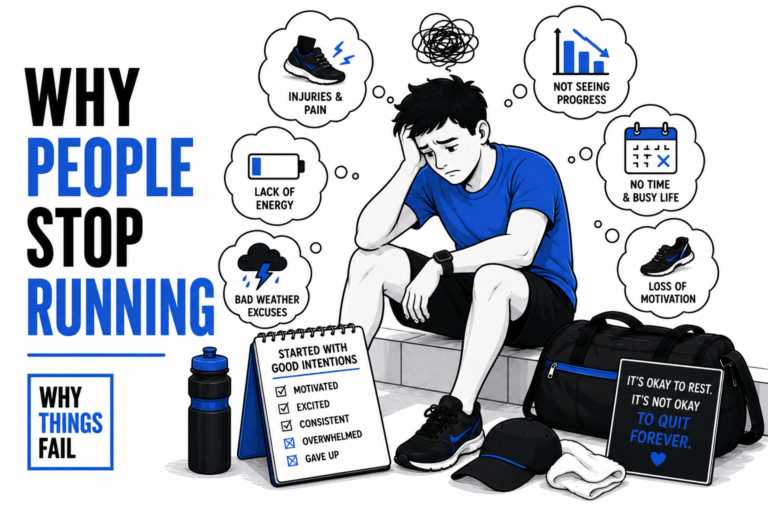 Why People Stop Running because motivation fades after the first few weeks of training